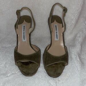 Manolo Blahnik Suede Heels